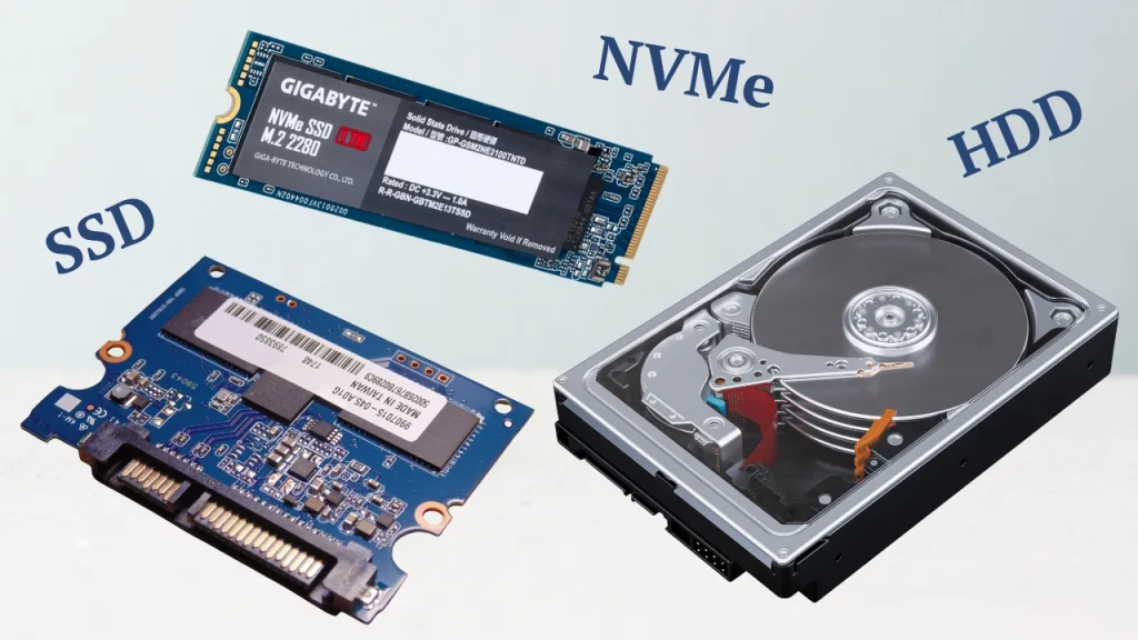 SSD, HDD та NVMe: чим відрізняються ці типи дисків на хостингу та який вибрати