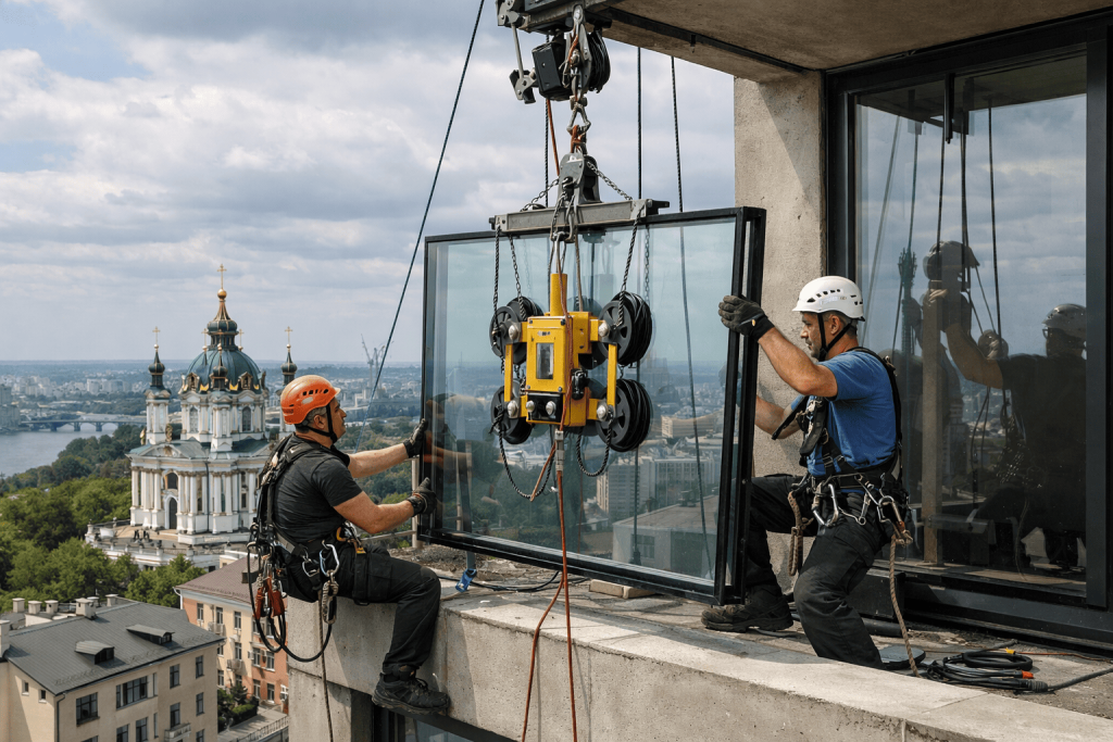 Висотні роботи методом промислового альпінізму